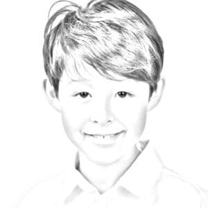 Bleistiftzeichnung-Portrait