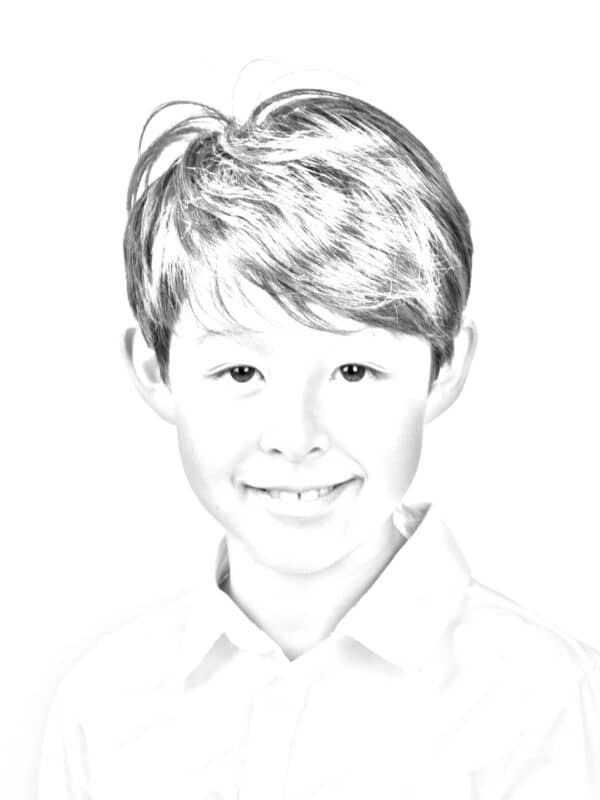 Bleistiftzeichnung-Portrait